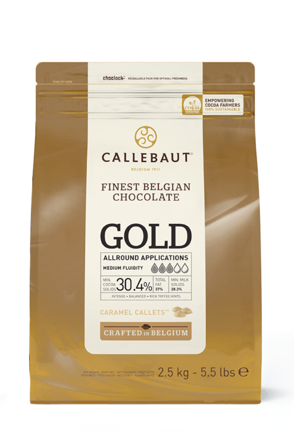 Callebaut Gold 30,4% nööpidena, 2,5 kg