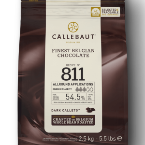 Callebaut tume šokolaad 54,5% nööpidena, 2,5 kg