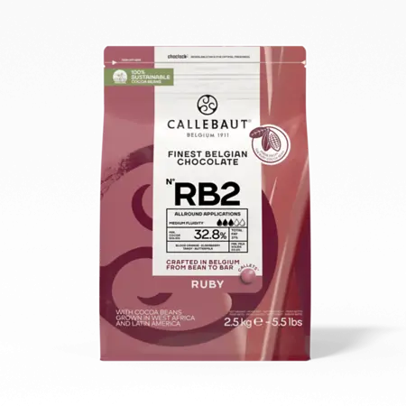 Callebaut Ruby RB2 32,8% nööpidena, 2,5 kg