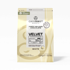Callebaut valge šokolaad Velvet 32% nööpidena, 2,5kg